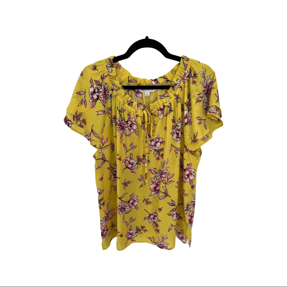 Short Sleeve Floral Top